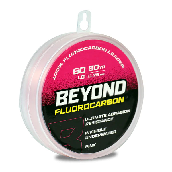 Beyond Braid Fluorocarbon Leader Pink 50yds